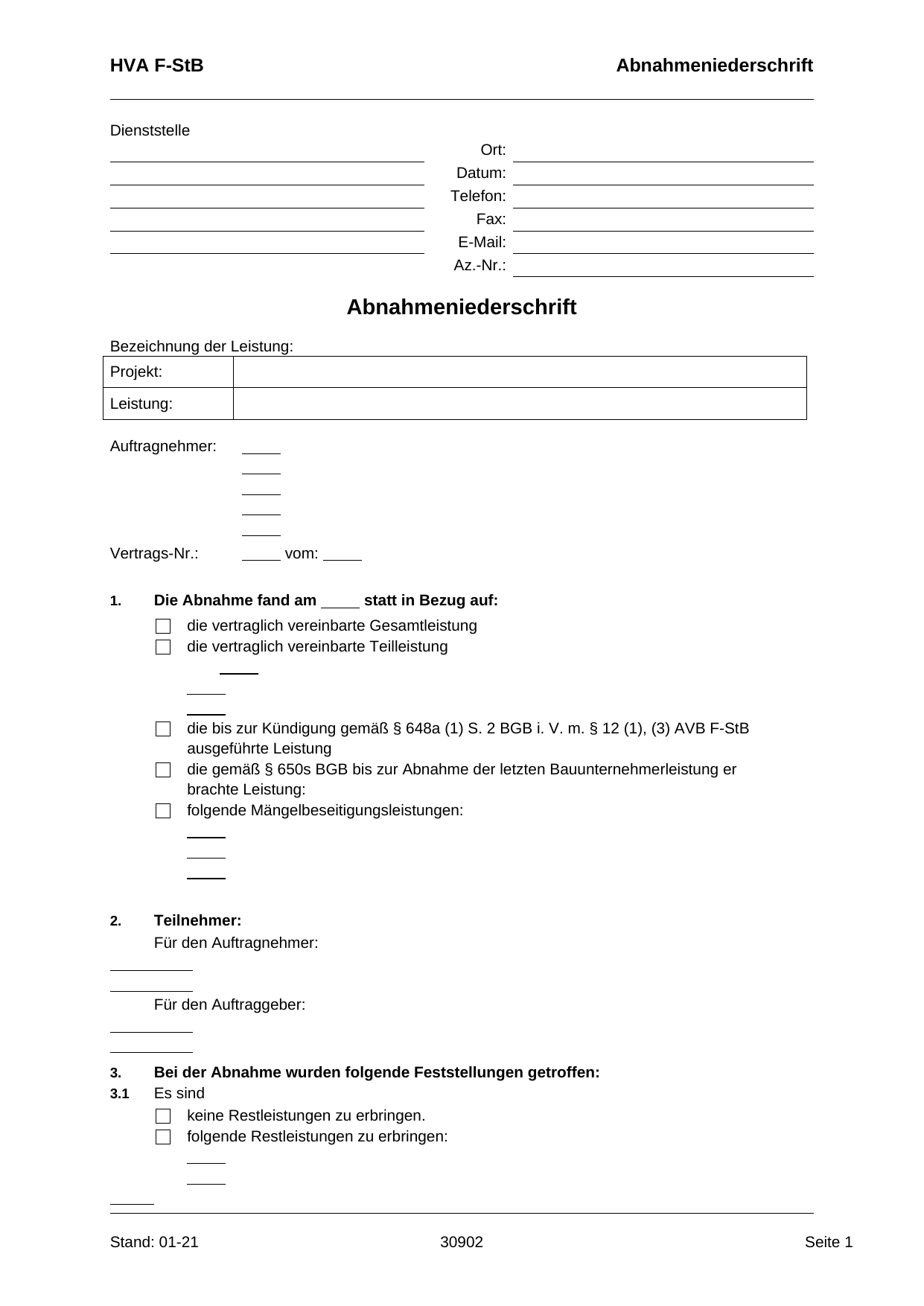 Das amtliche Formblatt im Original