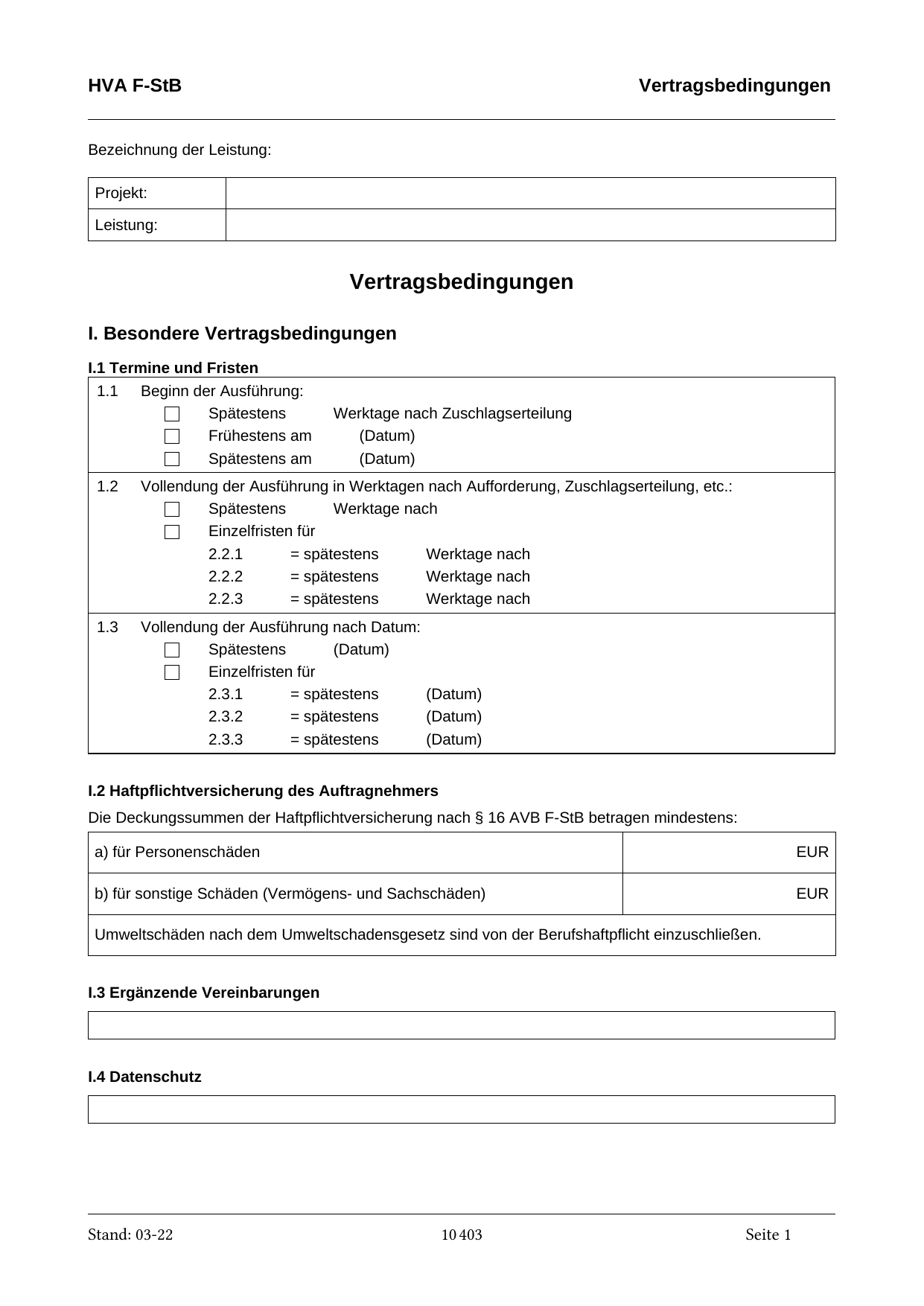Das amtliche Formblatt im Original